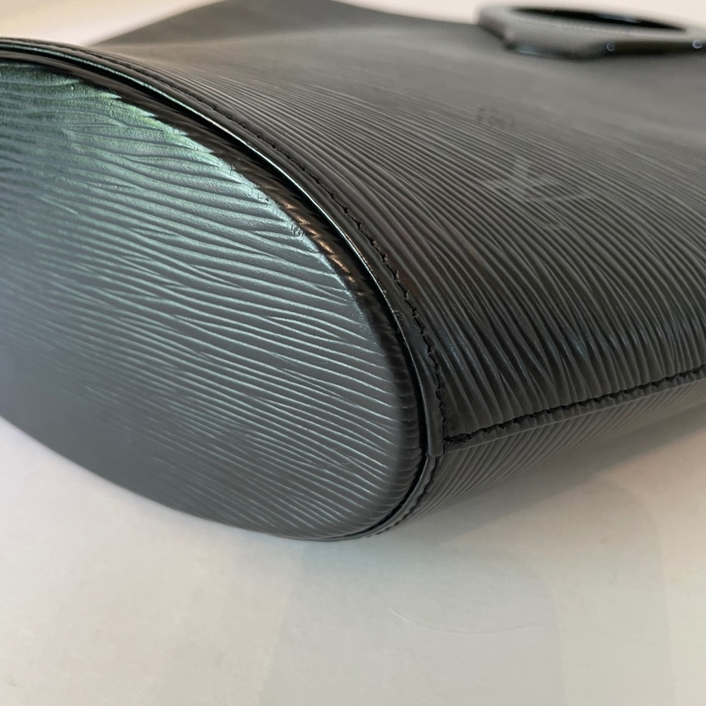 Louis Vuitton Noctambule Epi Tote Black Leather Vintage Lucite Handle - Picture 6 of 16